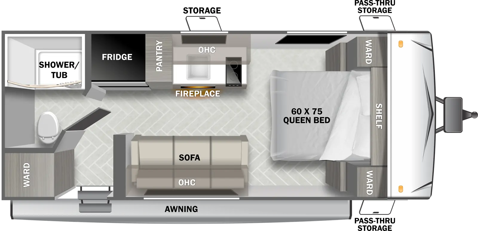 Evo Southwest 176BQGT - DSO Floorplan